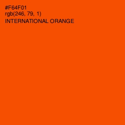 #F64F01 - International Orange Color Image