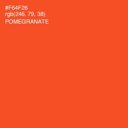 #F64F26 - Pomegranate Color Image