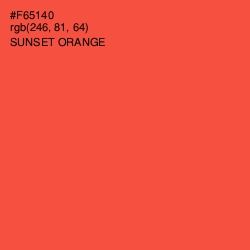 #F65140 - Sunset Orange Color Image