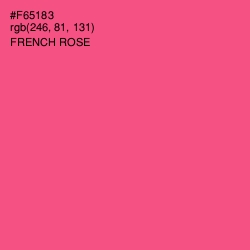 #F65183 - French Rose Color Image