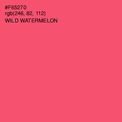 #F65270 - Wild Watermelon Color Image