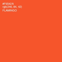 #F6542A - Flamingo Color Image
