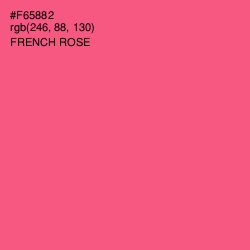 #F65882 - French Rose Color Image