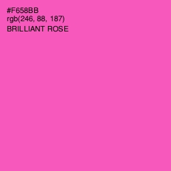 #F658BB - Brilliant Rose Color Image