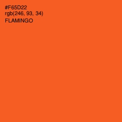 #F65D22 - Flamingo Color Image