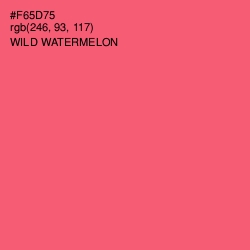 #F65D75 - Wild Watermelon Color Image