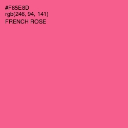 #F65E8D - French Rose Color Image