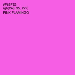 #F65FE3 - Pink Flamingo Color Image