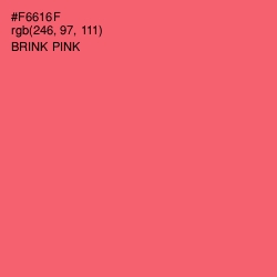 #F6616F - Brink Pink Color Image