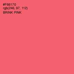 #F66170 - Brink Pink Color Image