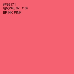 #F66171 - Brink Pink Color Image