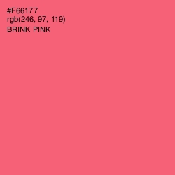 #F66177 - Brink Pink Color Image