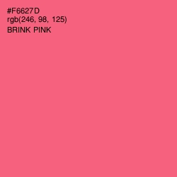 #F6627D - Brink Pink Color Image