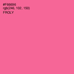 #F66696 - Froly Color Image