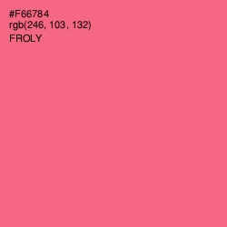 #F66784 - Froly Color Image