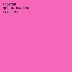 #F667B9 - Hot Pink Color Image