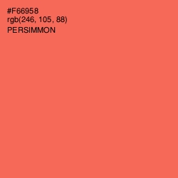 #F66958 - Persimmon Color Image