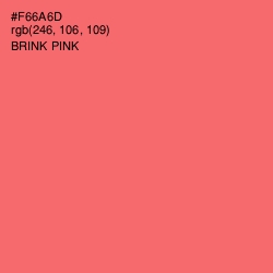 #F66A6D - Brink Pink Color Image
