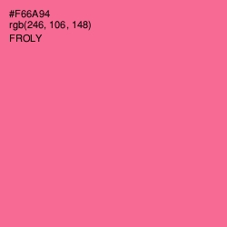 #F66A94 - Froly Color Image