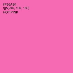 #F66AB4 - Hot Pink Color Image