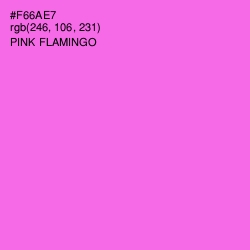 #F66AE7 - Pink Flamingo Color Image