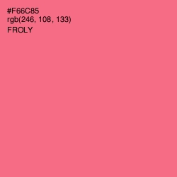 #F66C85 - Froly Color Image