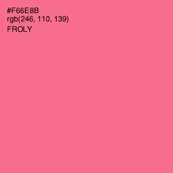 #F66E8B - Froly Color Image
