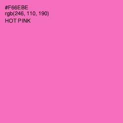 #F66EBE - Hot Pink Color Image