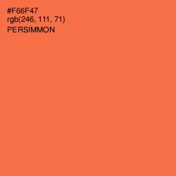 #F66F47 - Persimmon Color Image