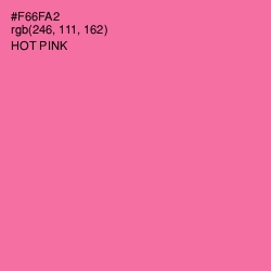 #F66FA2 - Hot Pink Color Image