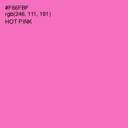 #F66FBF - Hot Pink Color Image