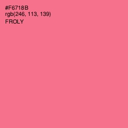 #F6718B - Froly Color Image