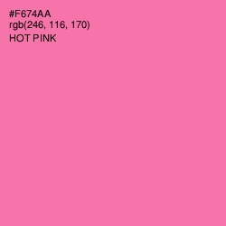 #F674AA - Hot Pink Color Image
