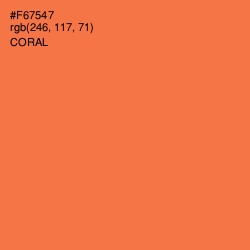 #F67547 - Coral Color Image