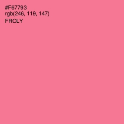 #F67793 - Froly Color Image