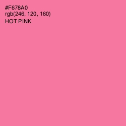#F678A0 - Hot Pink Color Image