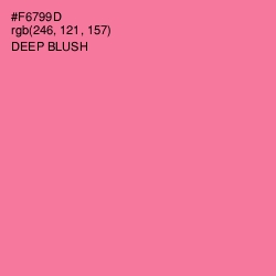 #F6799D - Deep Blush Color Image