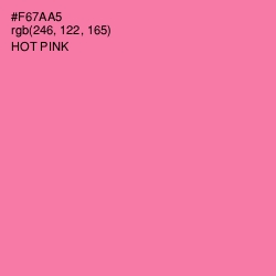 #F67AA5 - Hot Pink Color Image