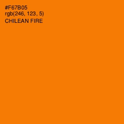 #F67B05 - Chilean Fire Color Image