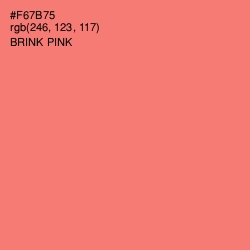 #F67B75 - Brink Pink Color Image