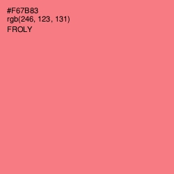 #F67B83 - Froly Color Image