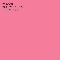 #F67C9B - Deep Blush Color Image