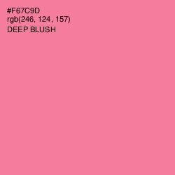 #F67C9D - Deep Blush Color Image
