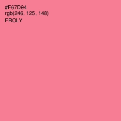#F67D94 - Froly Color Image