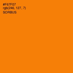 #F67F07 - Sorbus Color Image