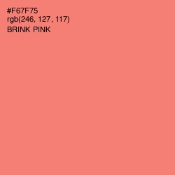 #F67F75 - Brink Pink Color Image