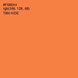 #F68044 - Tan Hide Color Image