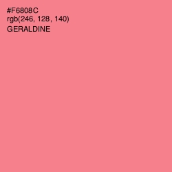 #F6808C - Geraldine Color Image
