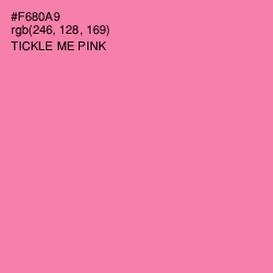 #F680A9 - Tickle Me Pink Color Image