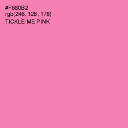 #F680B2 - Tickle Me Pink Color Image